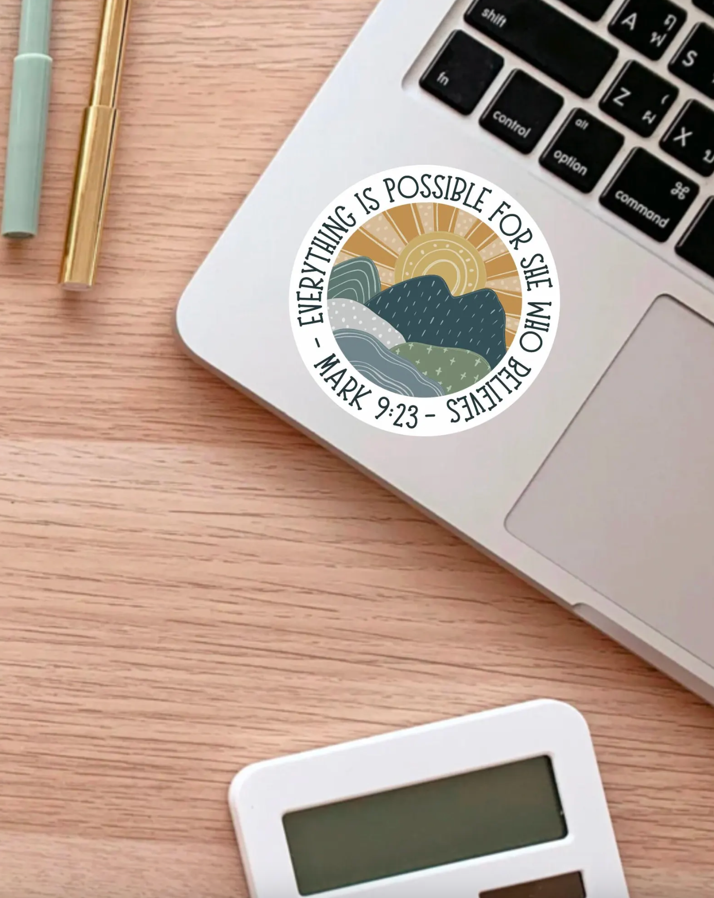 Everything Is Possible Sticker, Affirmation Stickers, Laptop Sticker, Water Bottle Label, Bible Sticker